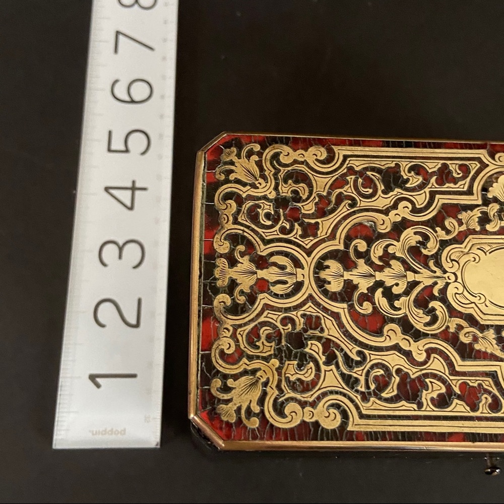 Napoleon III boule marquetry small hinged box - Picture 10 of 15
